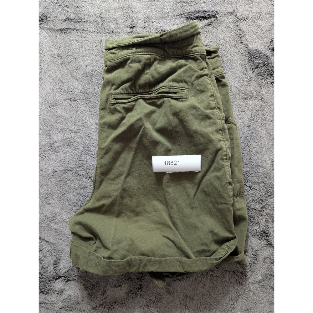 Anthropologie Casual Shorts W/ Belt Women's Size 28 Green - Picture 12 of 12